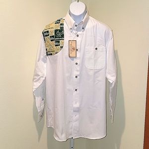 NWT Kevins Plantation Collection USF Bulls South Florida Shooting Shirt Large